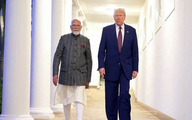 پی ایم مودی اور ٹرمپ نے دو طرفہ تعاون پر  کیا تبادلہ خیال